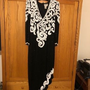 Gorgeous sequin 3/4 length gown